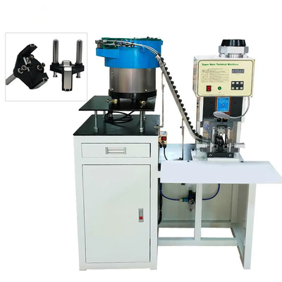 2.0T Автоматическая вибрирующая плитка питания 3 Pin 2 Pin Plug Terminal Power Cord Plug Cable Crimping Machine