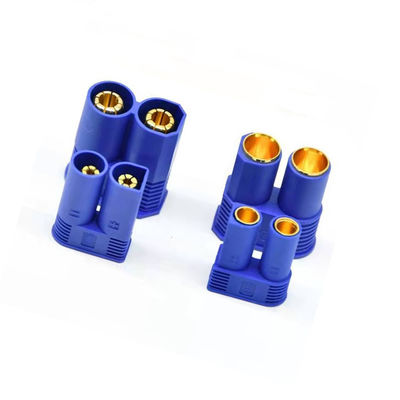 EC8 EC5 EC3  Connector Battery Device Connector Male & Female 5.0mm Gold Plated Connector with Blue Plastic Housing