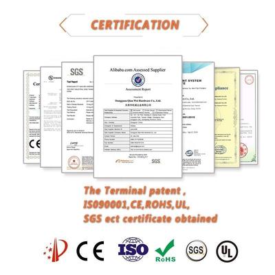 Предварительно изолированная обжимная вилочная клемма Непрерывно изолированные медные наконечники для проводов AWG14-12
