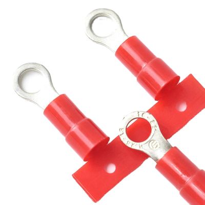 Circular Crimp Terminales 5MM 10MM Continuous Pre Insulated Ring Terminal Copper Cable Lug